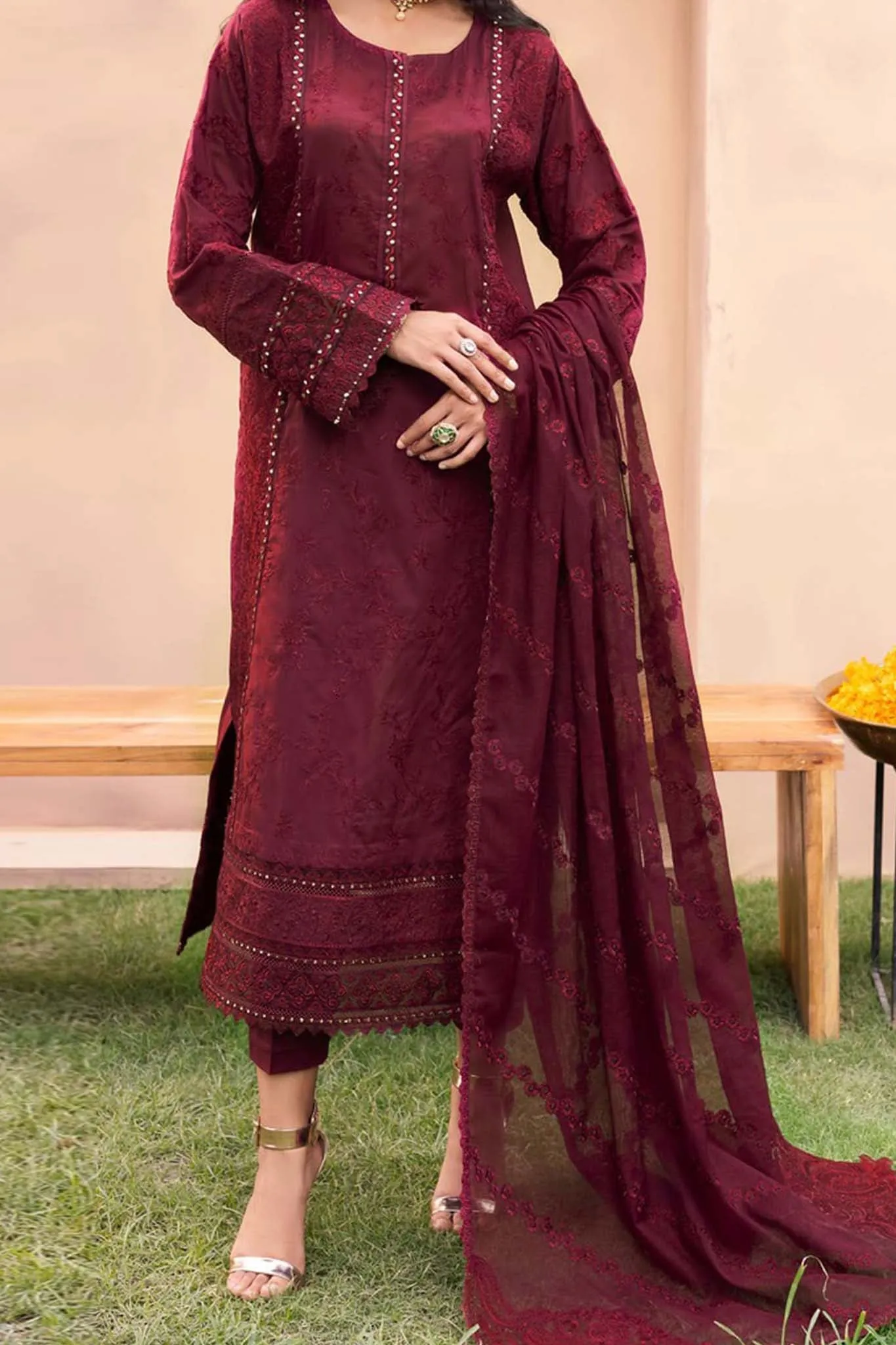 Aashiyan by Iznik Unstitched 3 Piece Festive Lawn Collection'2023-AL-01-Zyra