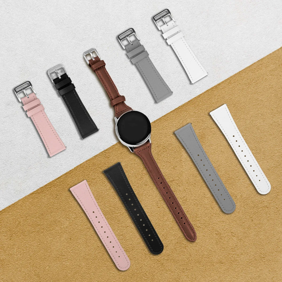 Amazfit GTS 2 Leather Strap (tight-Black)