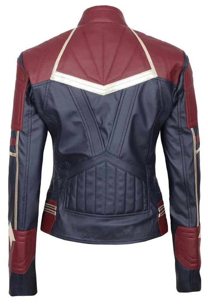 Avengers Endgame Captain Marvel Genuine Leather Jacket