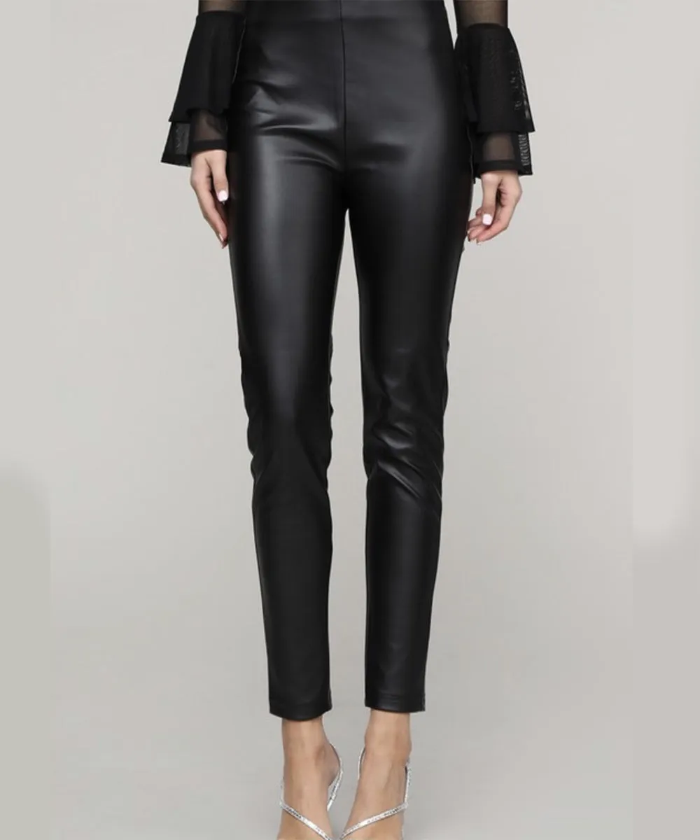 Black leather pants