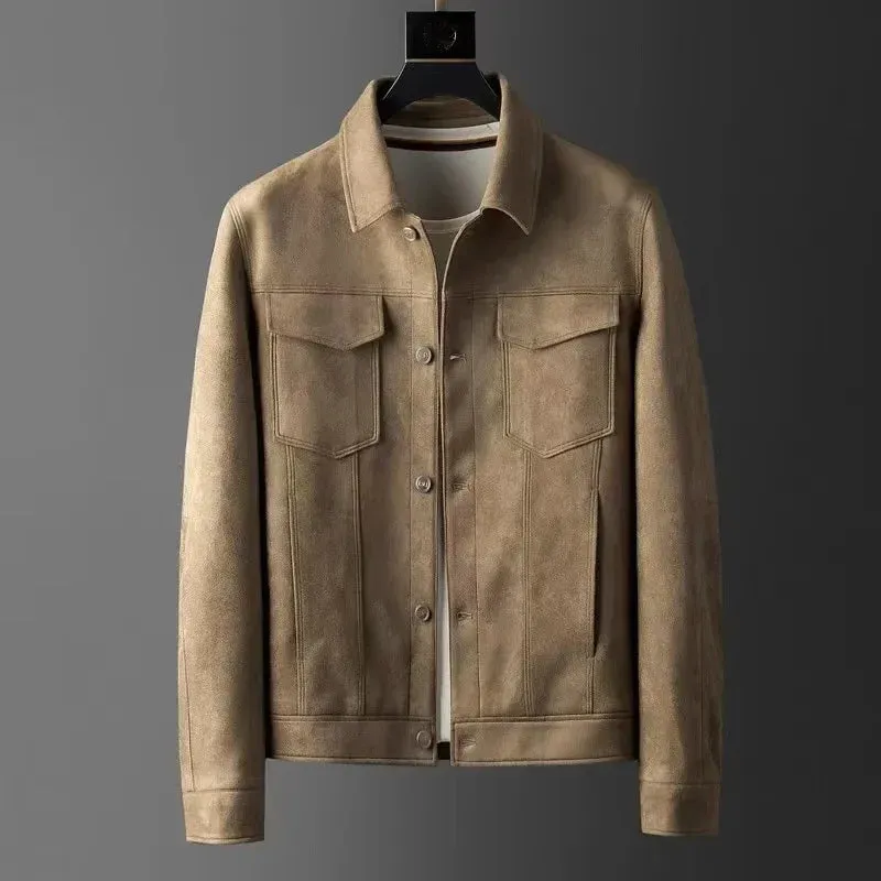 British business leather jacket