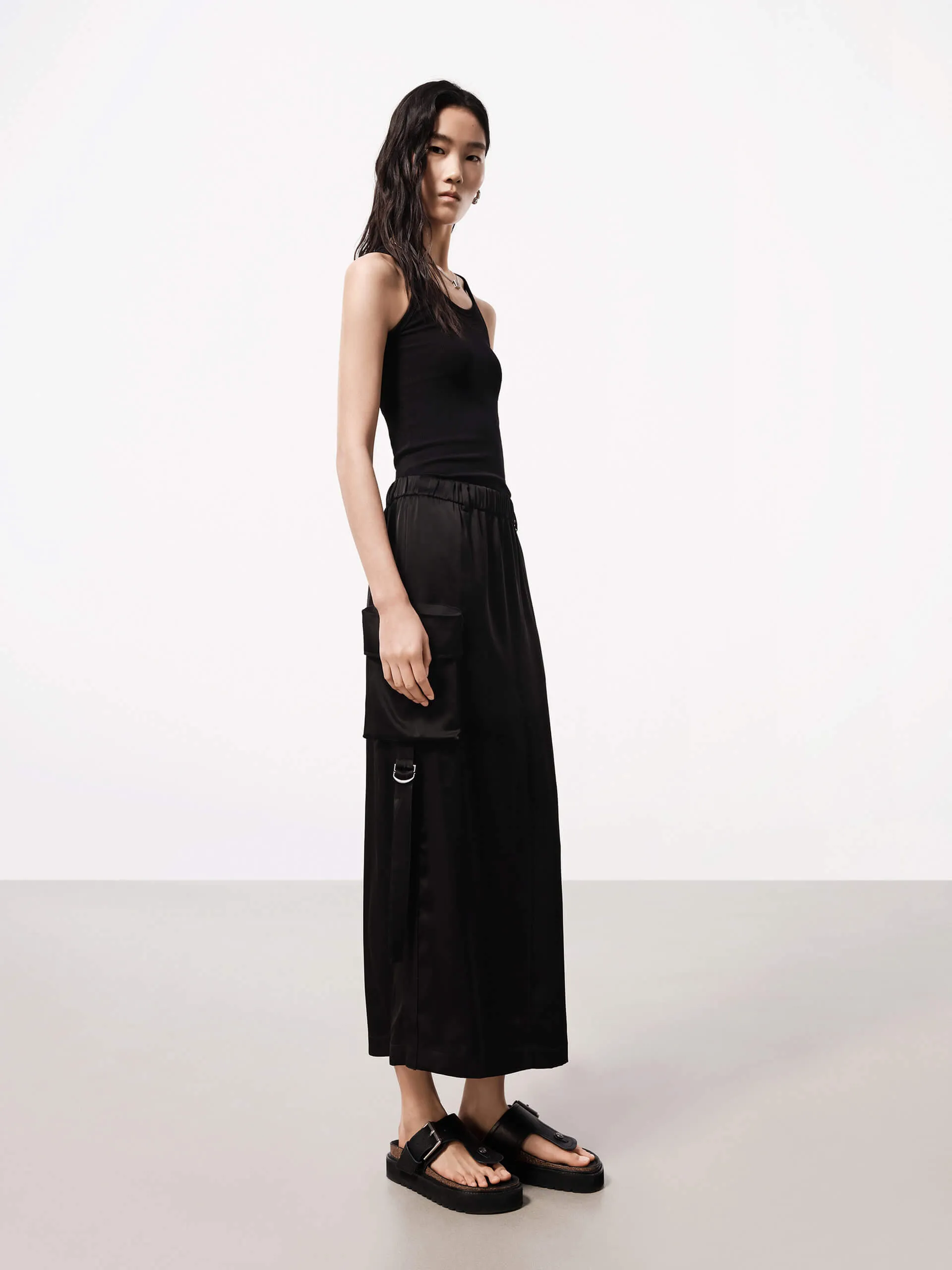 Cargo Style Fitted Dress