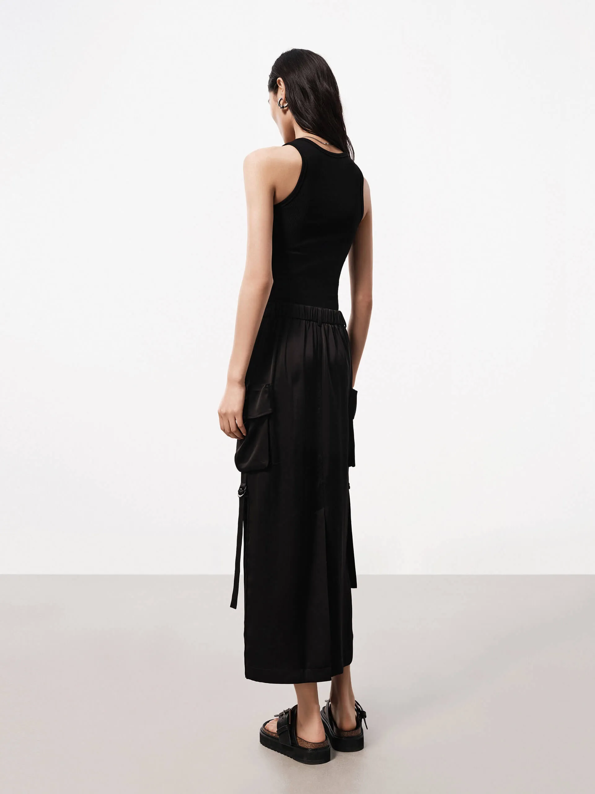 Cargo Style Fitted Dress