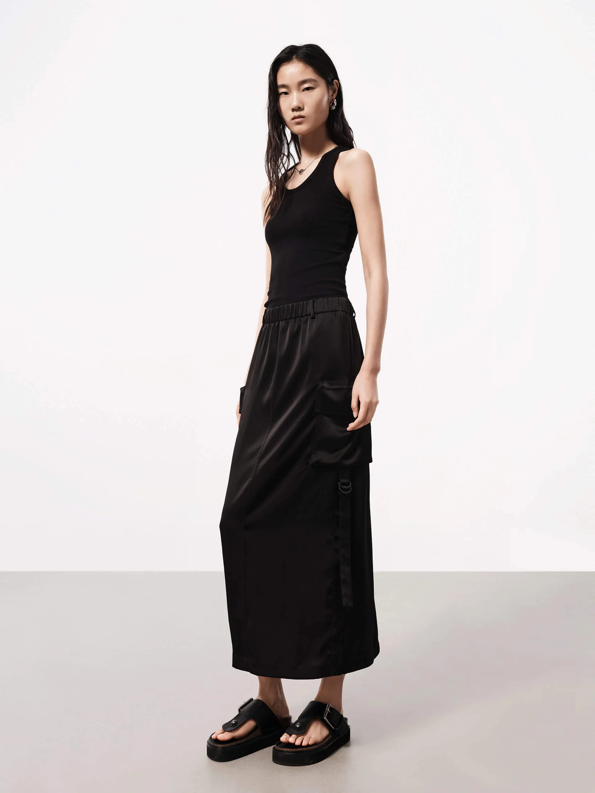 Cargo Style Fitted Dress