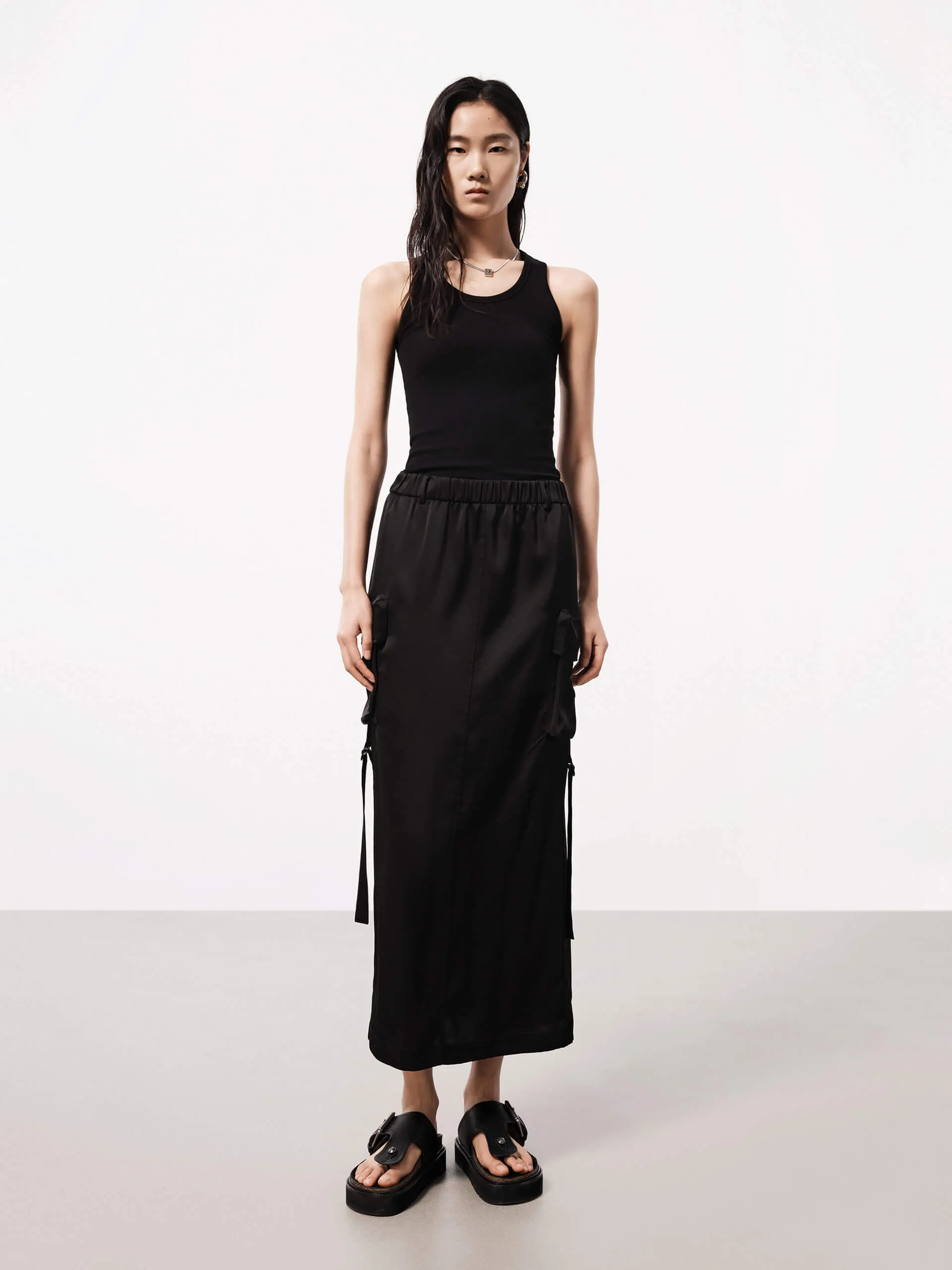 Cargo Style Fitted Dress