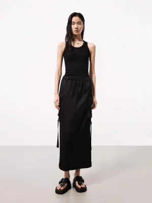 Cargo Style Fitted Dress