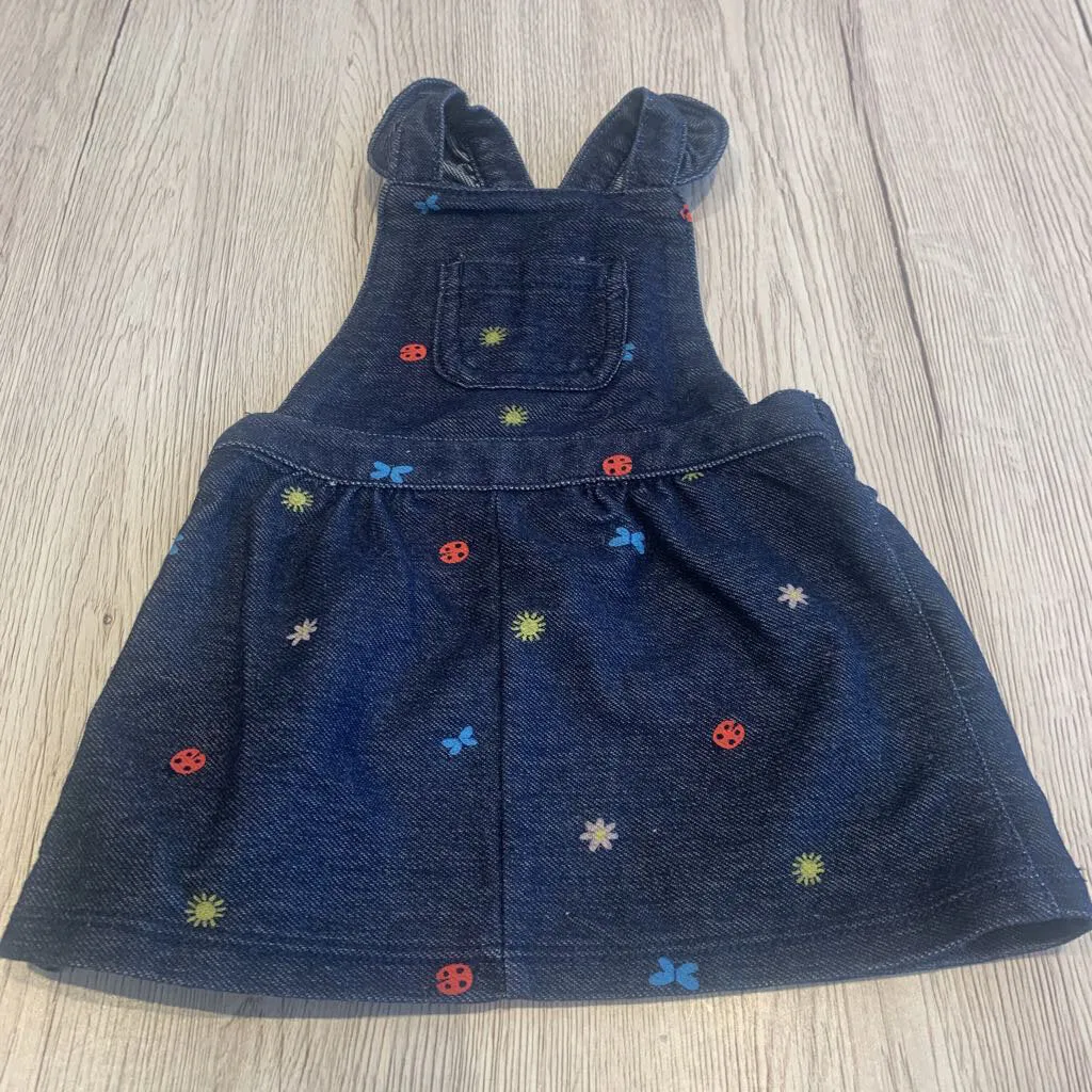 Carter's Blue Overalls Dress 3m
