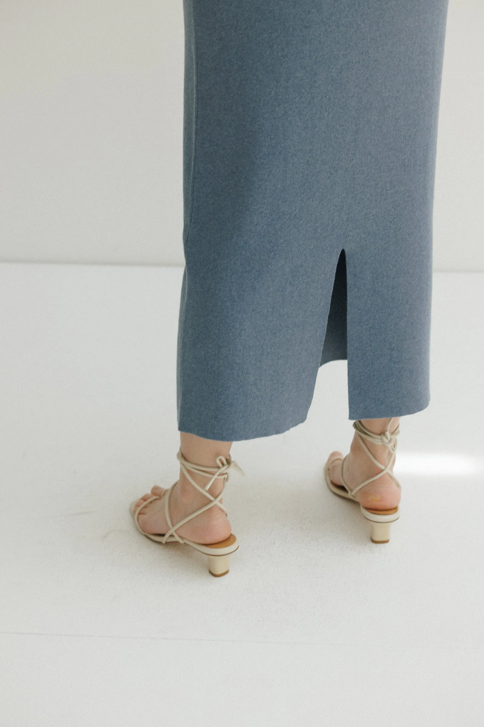 Column Knit Skirt -- Organic Cotton • Cashmere