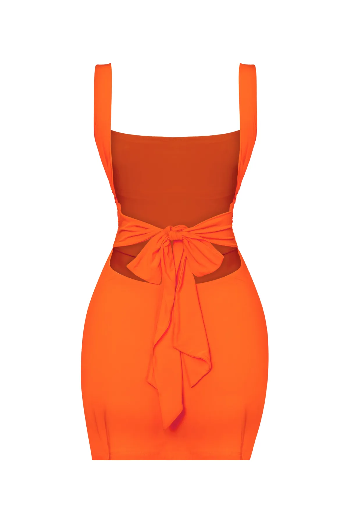 Dallas Side Slit Dress (Orange)