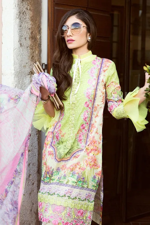 Farah Talib Aziz Spring/Summer Lawn 2017 – Fluerette Kiwi 10B