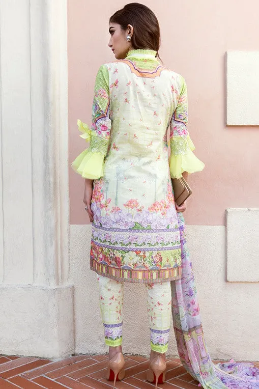 Farah Talib Aziz Spring/Summer Lawn 2017 – Fluerette Kiwi 10B