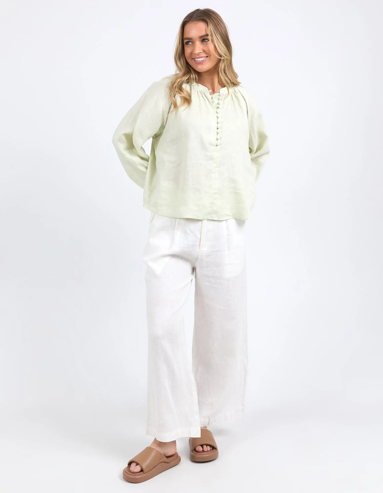 Foxwood - Corsica Blouse - Fog Green