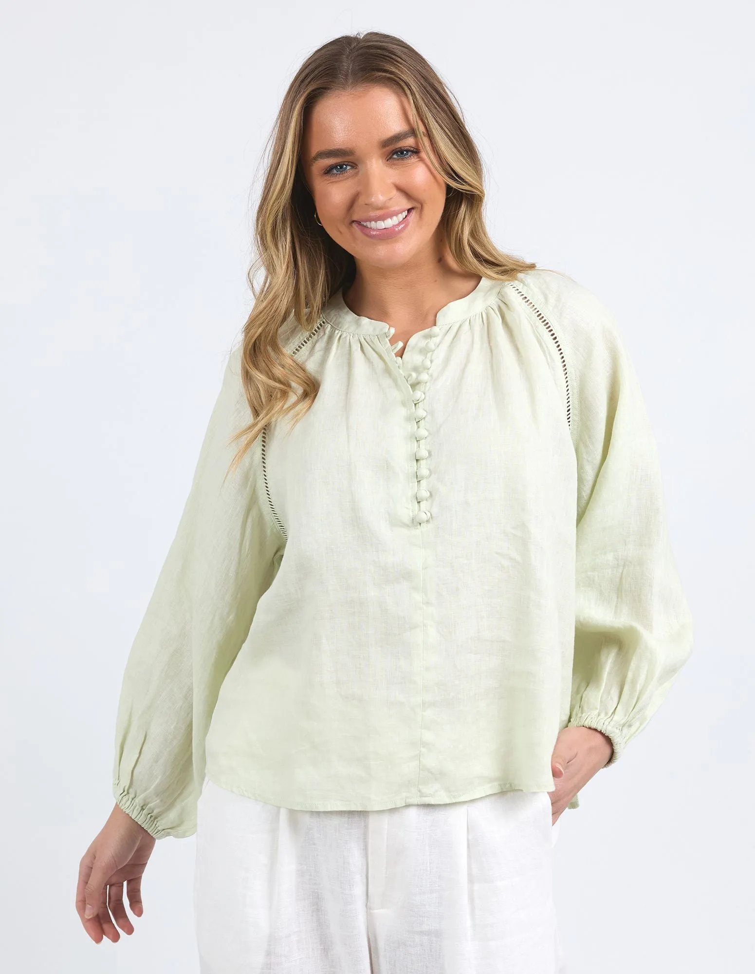 Foxwood - Corsica Blouse - Fog Green