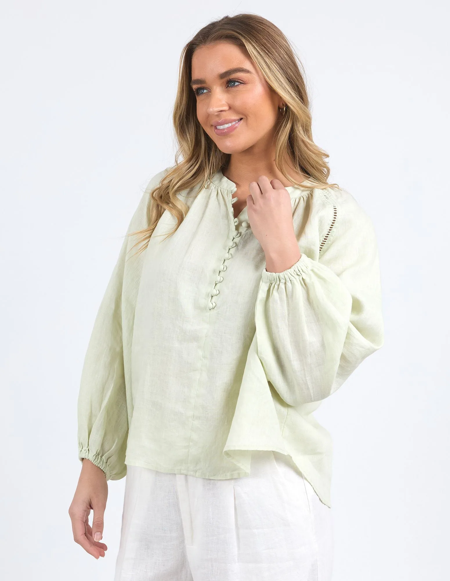 Foxwood - Corsica Blouse - Fog Green