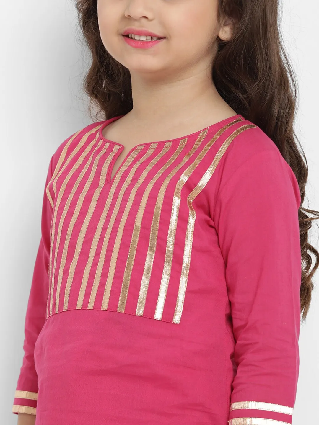Girl's Printed  Kurta With Skirt - Bitiya By Bhama