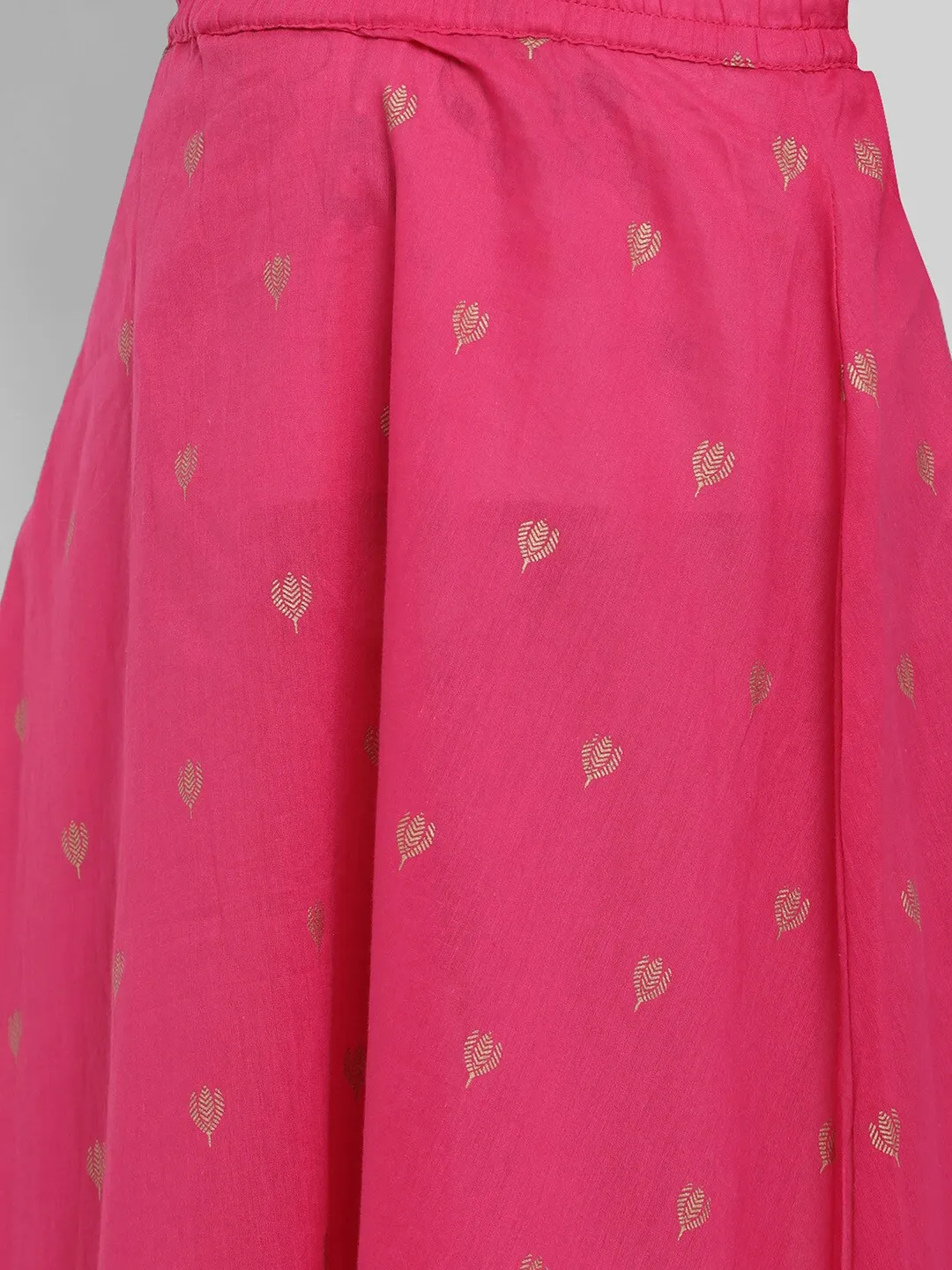Girl's Printed  Kurta With Skirt - Bitiya By Bhama