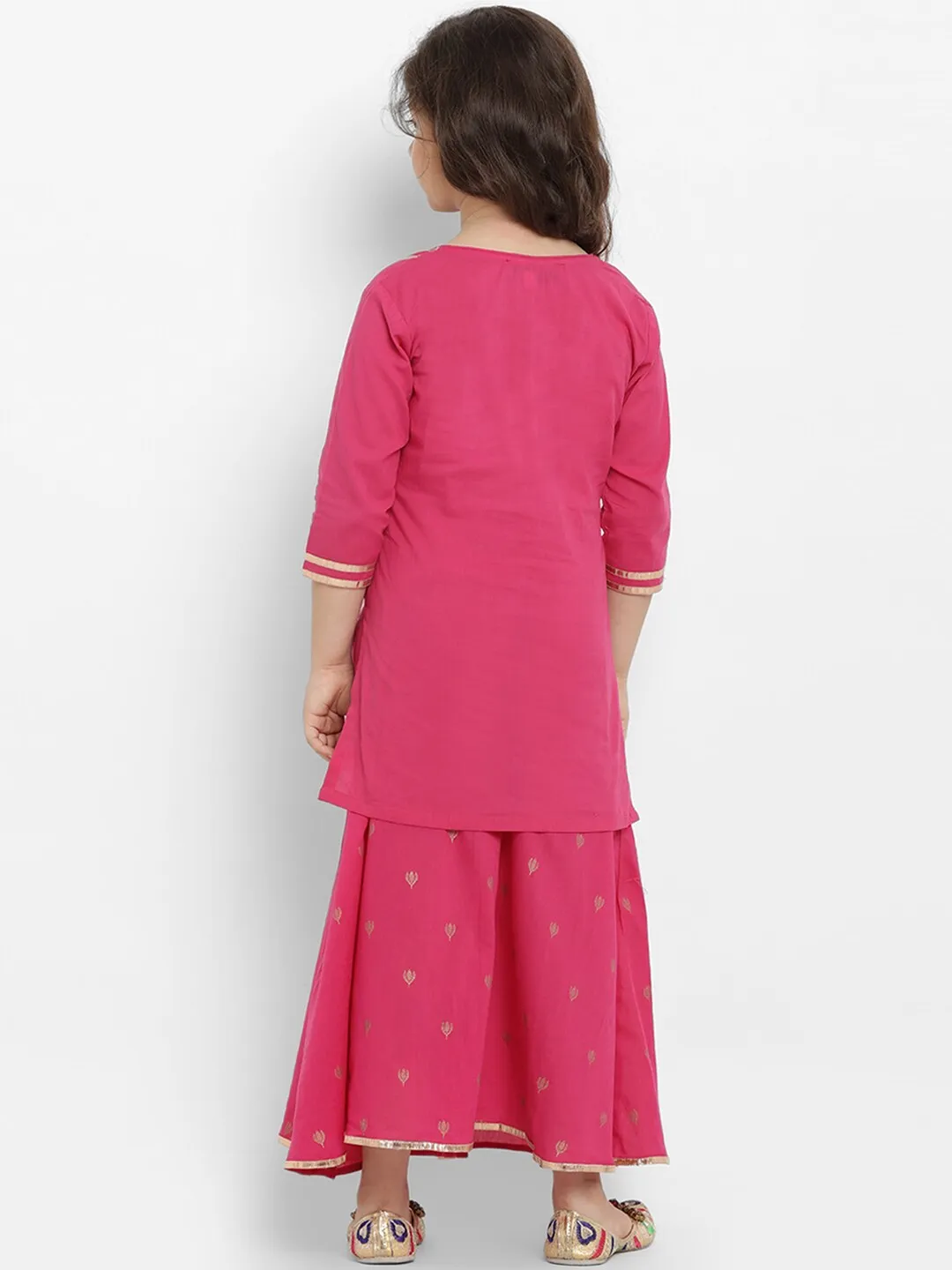 Girl's Printed  Kurta With Skirt - Bitiya By Bhama