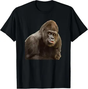 GORILLA APE T SHIRT Wildlife Zoo Animals Prints Preservation T-Shirt