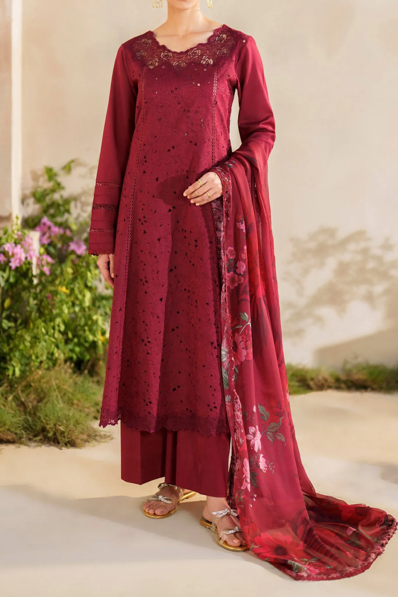 Iznik Unstitched 3 Piece Festive Embroidered Lawn Collection'2024-SFL-02