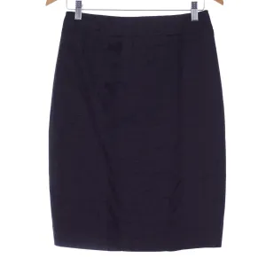 Jaeger Black Skirt with Textured Pattern UK Size Cotton Silk Mix 10 BNWT RRP £250