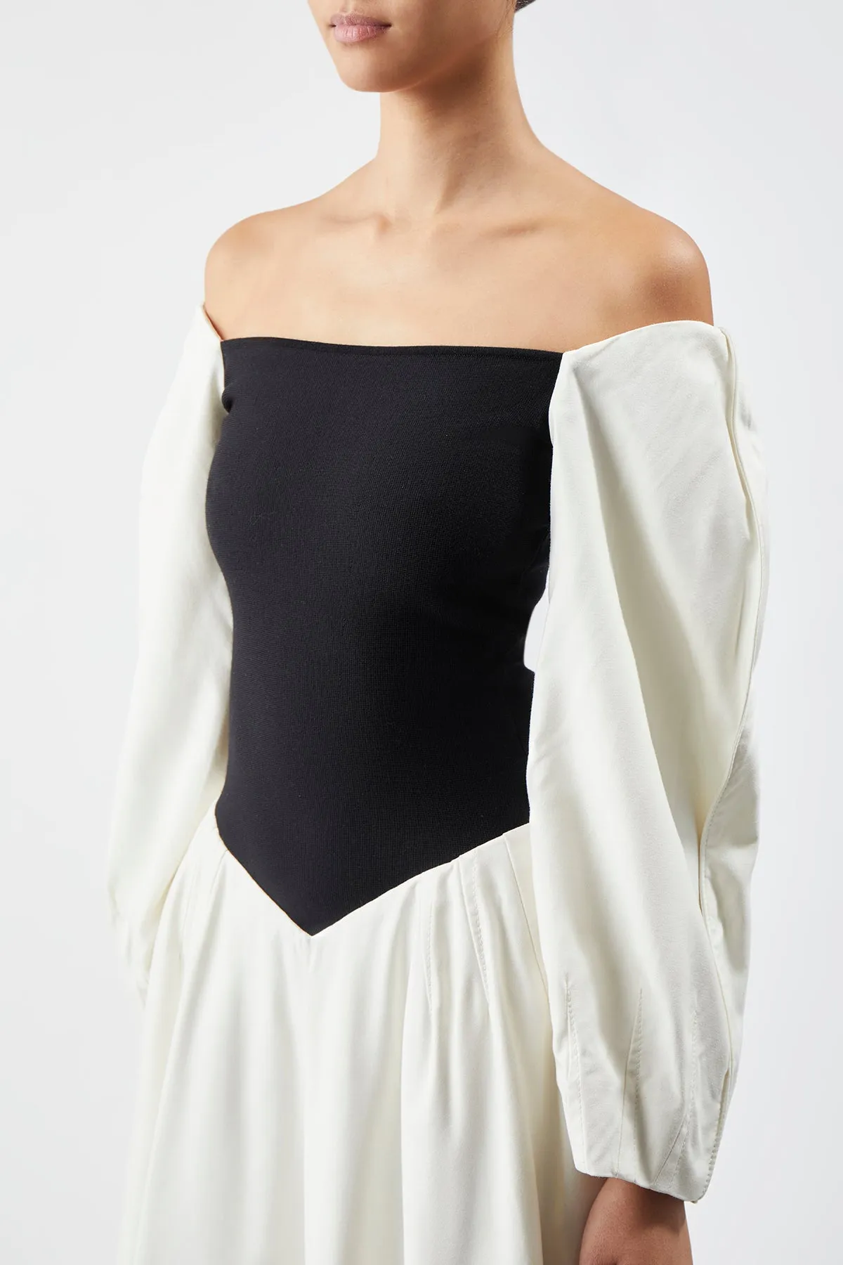 Lani Dress in Ivory Washed Silk
