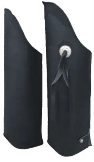 Leggings in Hard Cowhide Leather With Single Concho On Sides