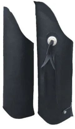 Leggings in Hard Cowhide Leather With Single Concho On Sides