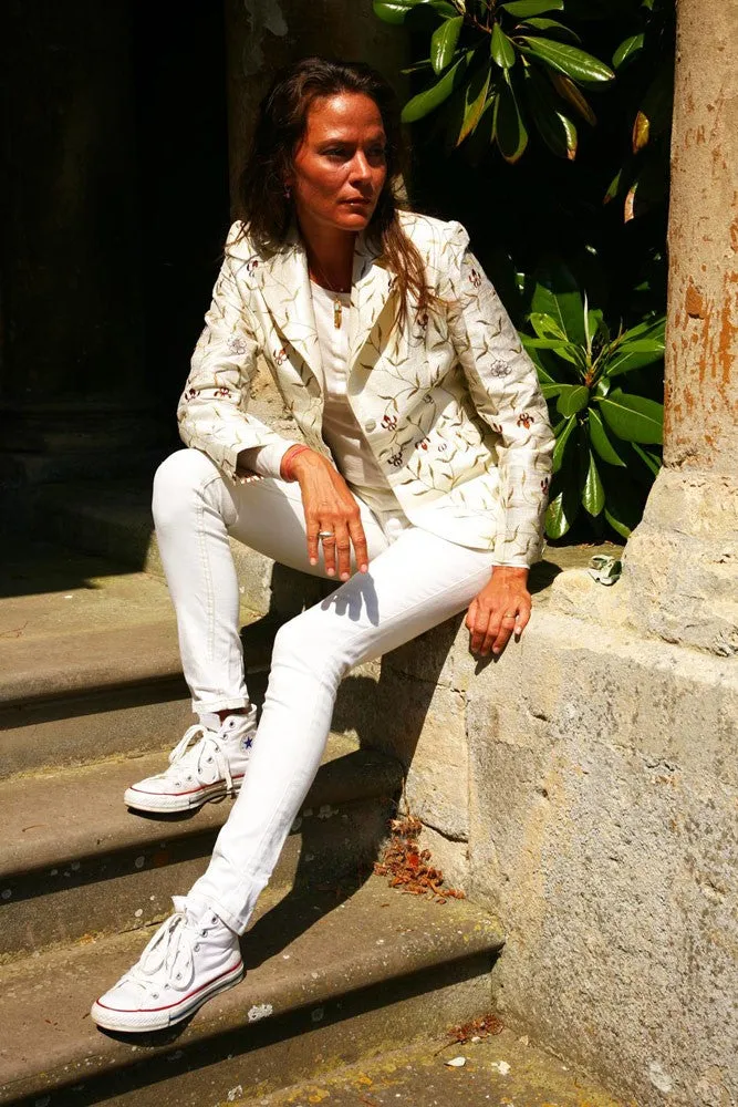 Lotus Jacket in Ivory - Sale
