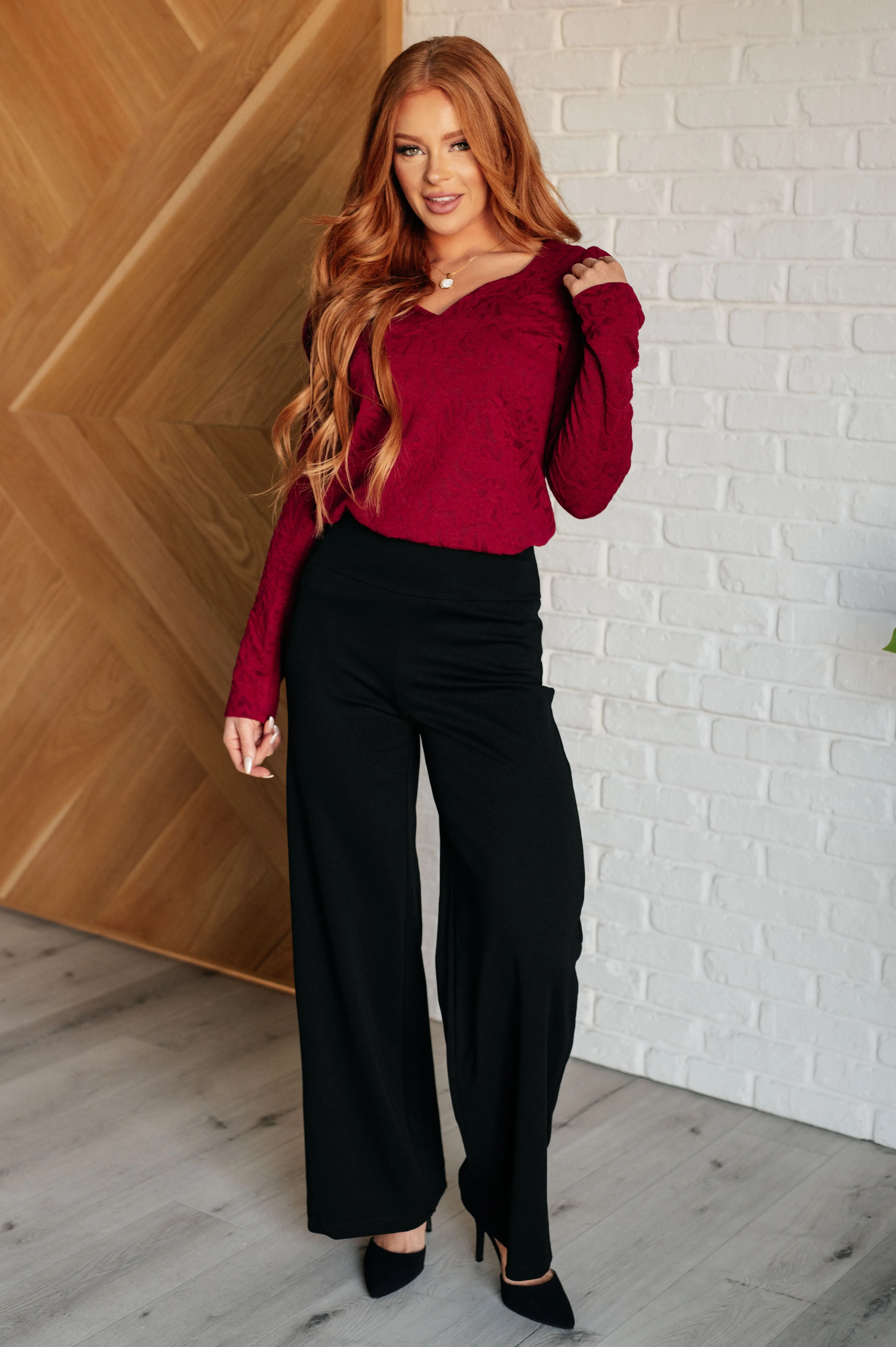 Magic Wide Leg Pants in Black - 10/24