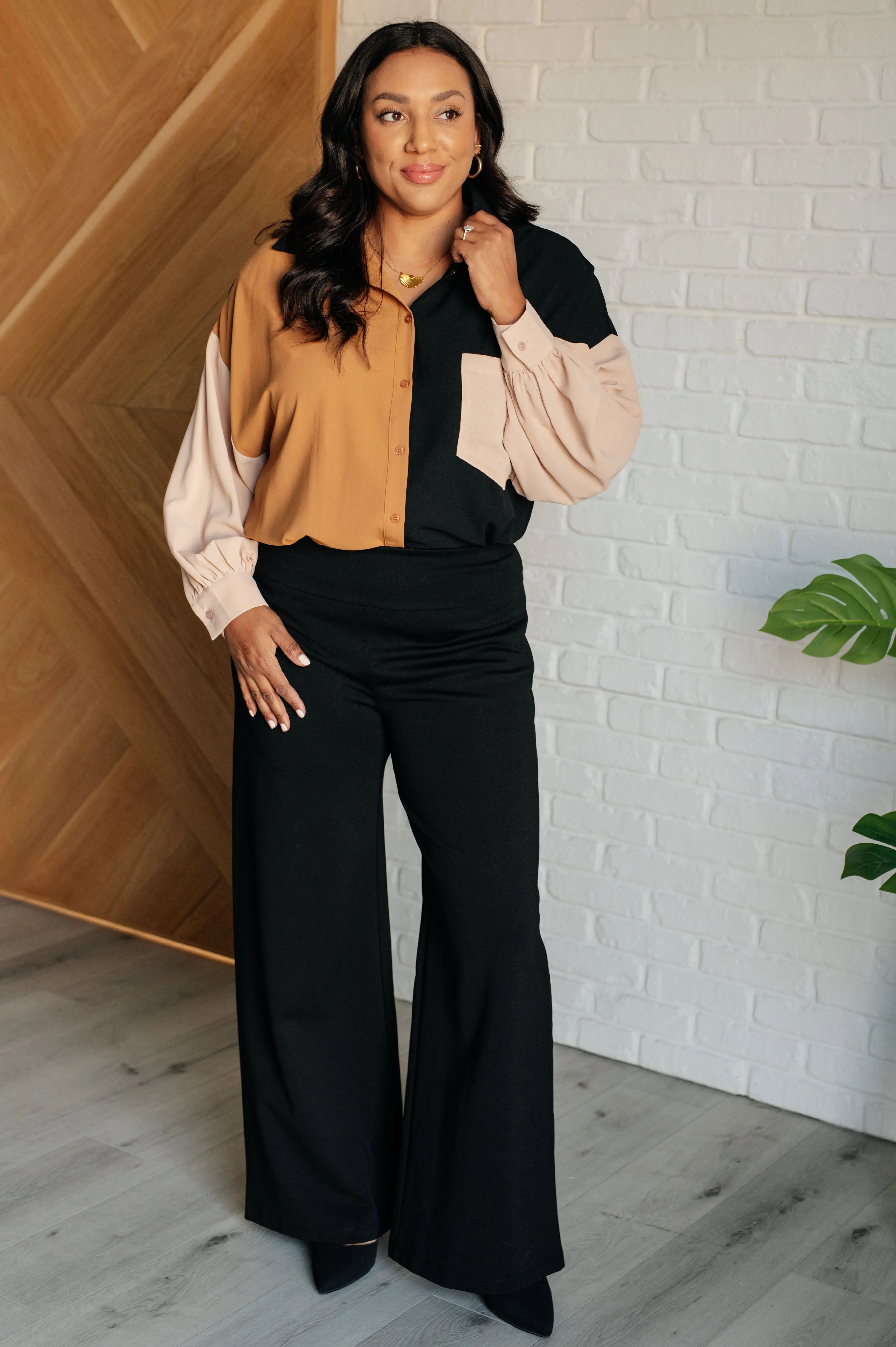 Magic Wide Leg Pants in Black - 10/24