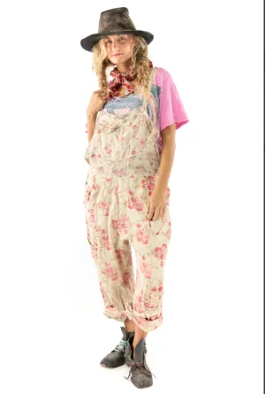 Magnolia Pearl 041  Floral Print Overalls