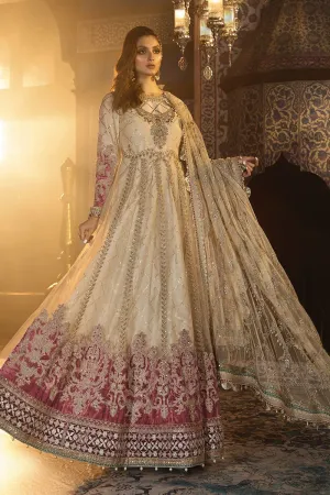 MARIA.B MBROIDERED Wedding Edition 2019 – Ivory and Ashrose (BD-1801)
