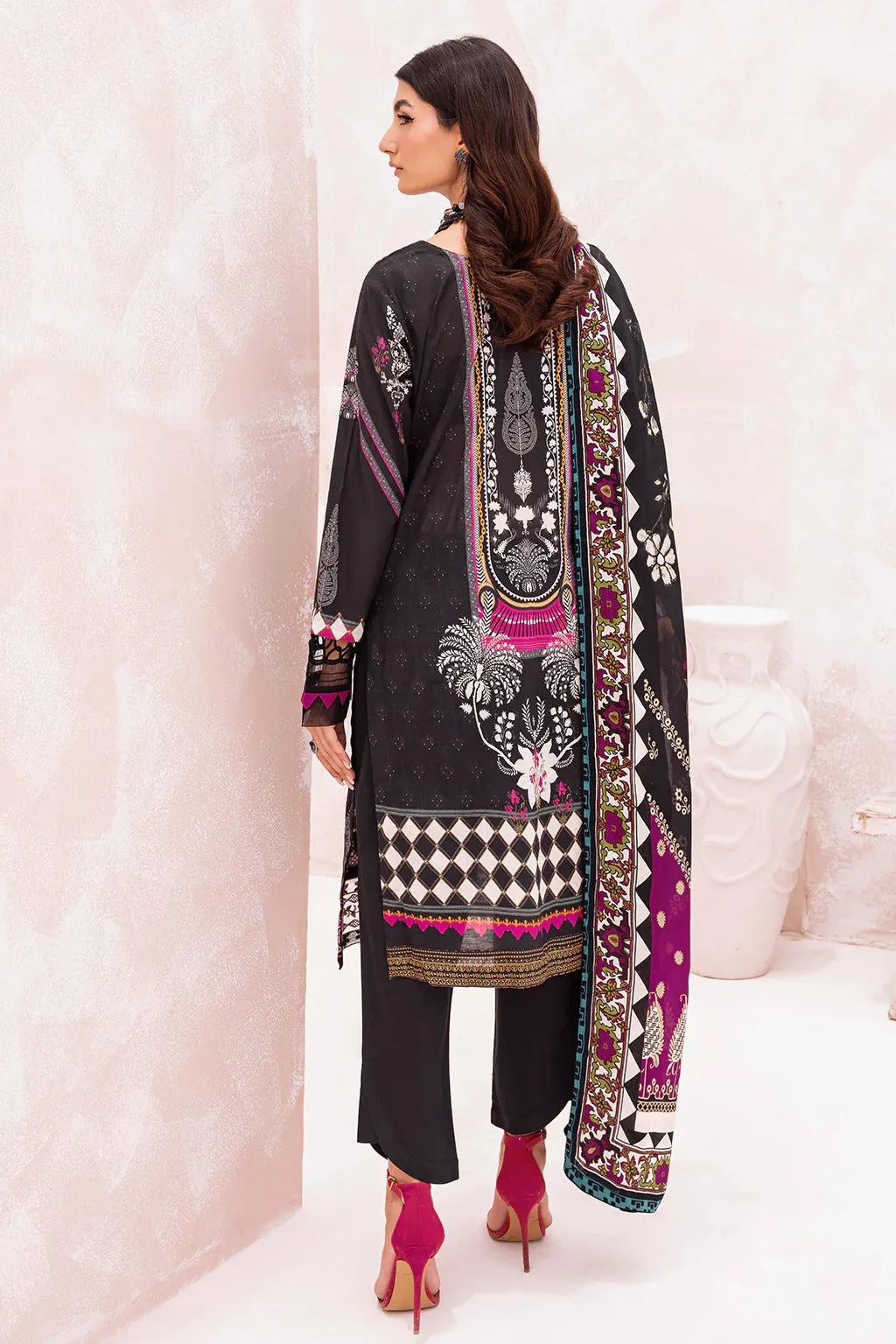 Mashaal by Ramsha Unstitched 3 Piece Luxury Lawn Vol-07 Collection'2023-L-704
