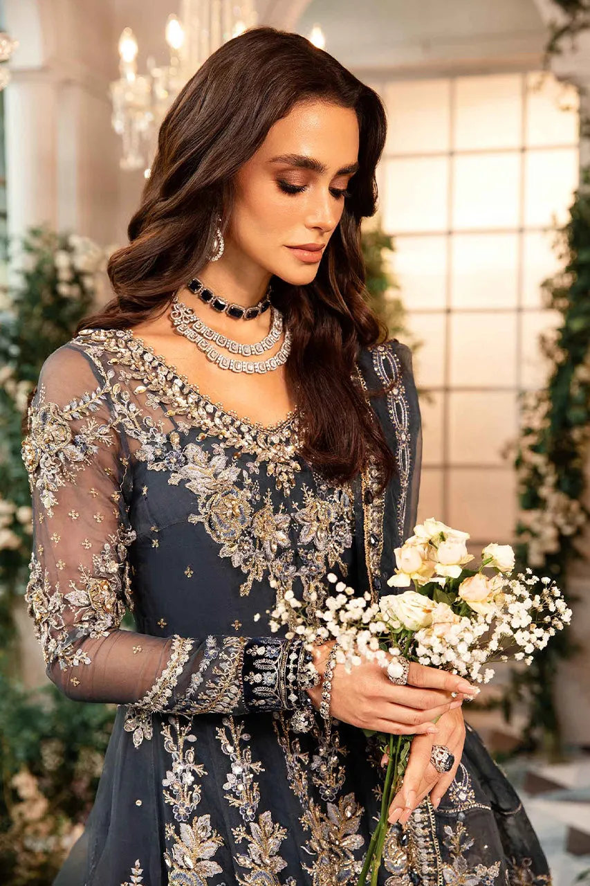 Mbroidered'24-3 Piece Unstitched Embroidered Organza Suit  BD-2901