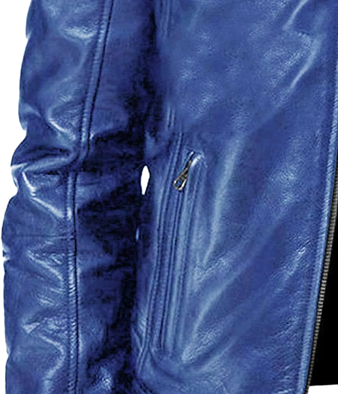 Men Slim Fit Motorcyle Leather Jacket Zip-Up Windbreaker Leather Jackets Lightweight PU Vintage Biker Coat