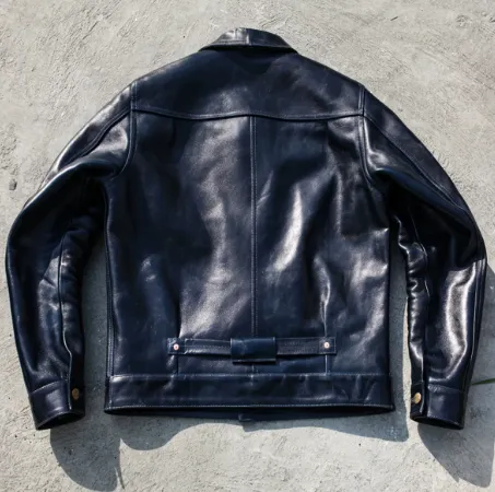 Men's Slim Fit Vintage Genuine Cowhide Leather Jacket