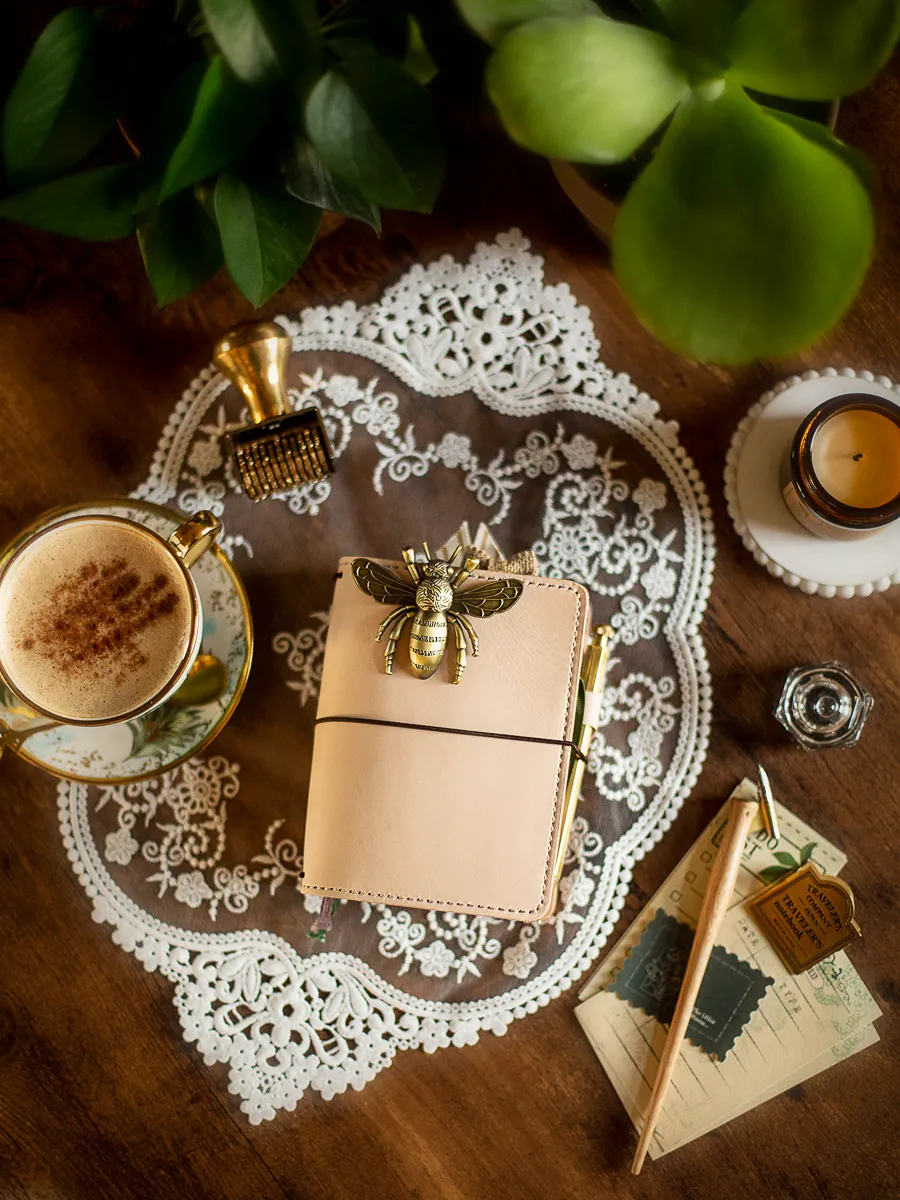 Patina | Cascade | Full Grain Leather Traveler's Notebook with Pockets