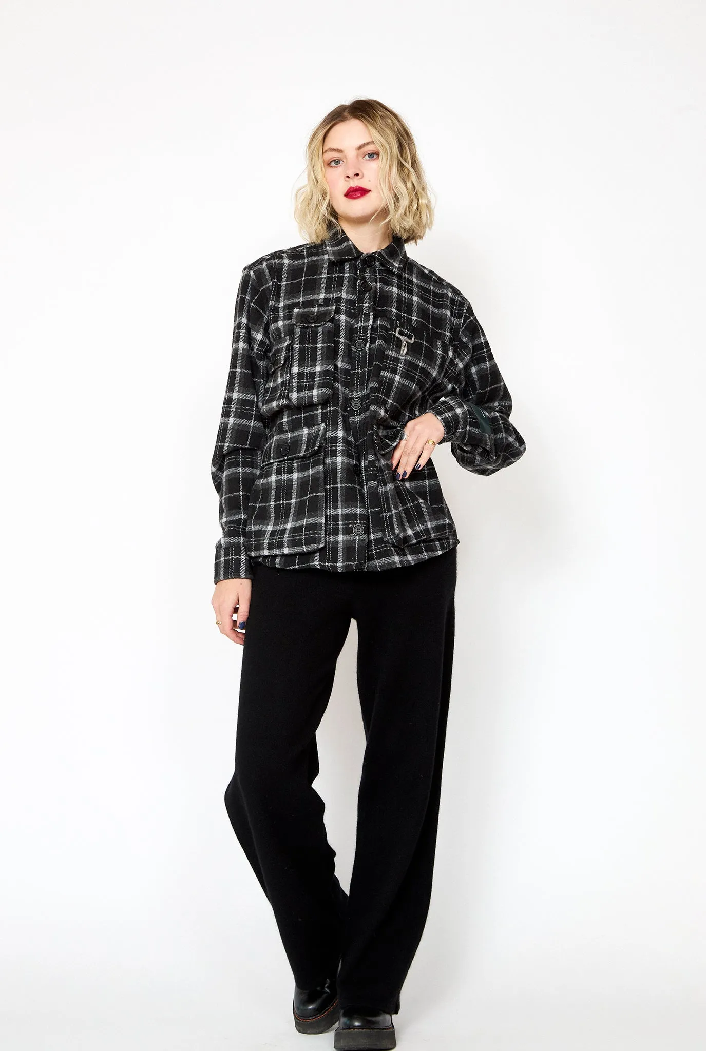 REESE COOPER Cargo Pocket Flannel Shirt