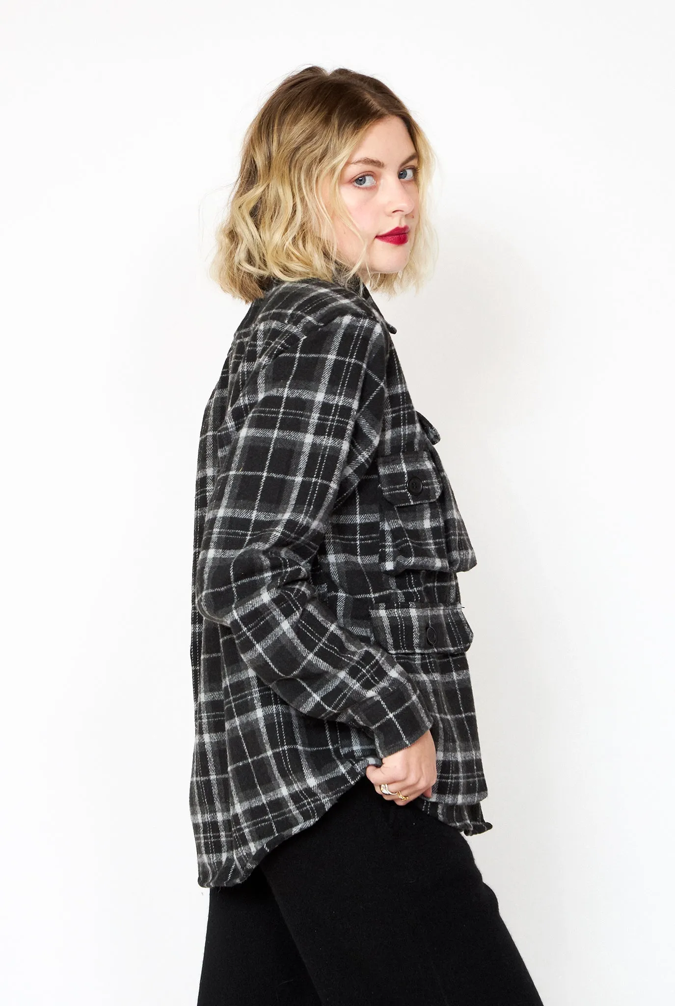 REESE COOPER Cargo Pocket Flannel Shirt