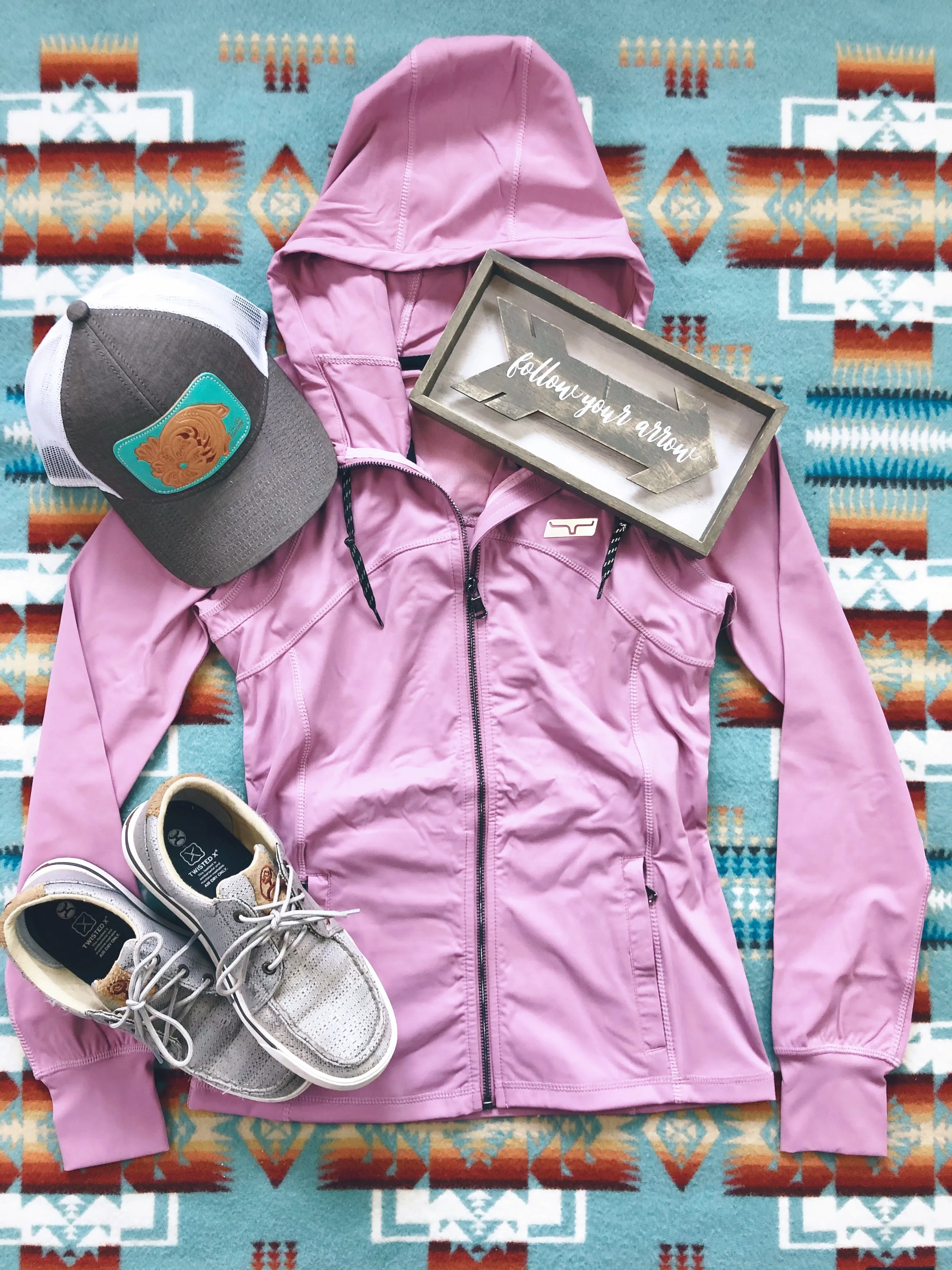 The Laredo Zip Up in Pink