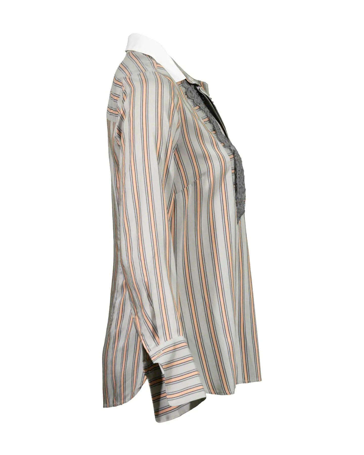 Tonet Striped Lace Detail Shirt