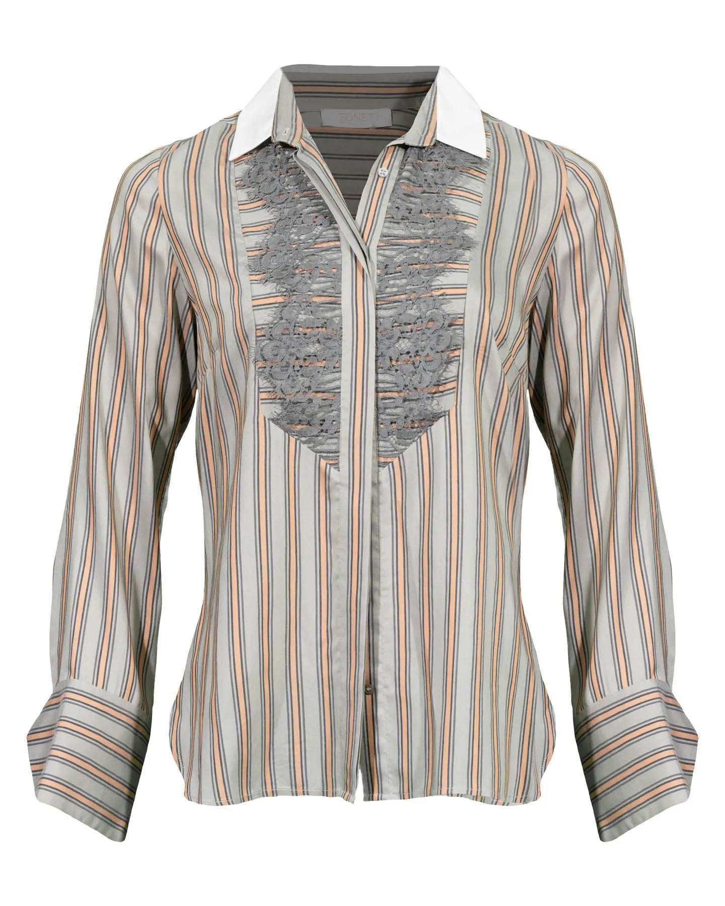 Tonet Striped Lace Detail Shirt