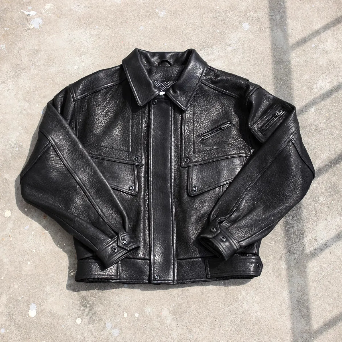 US Size Top Quality Genuine Cowhide Leather Jacket