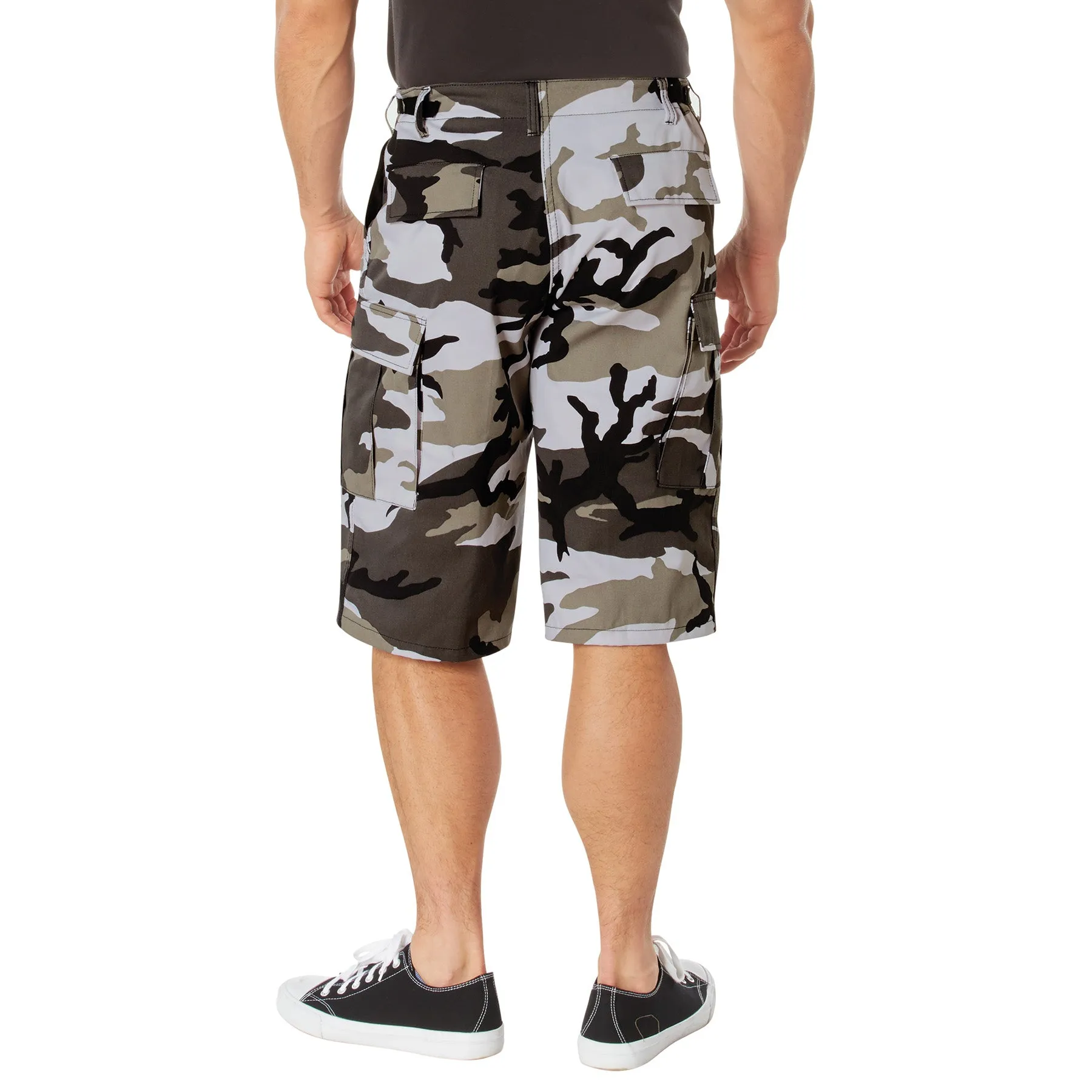 X-Long Fatigue Shorts- Urban City Camouflage