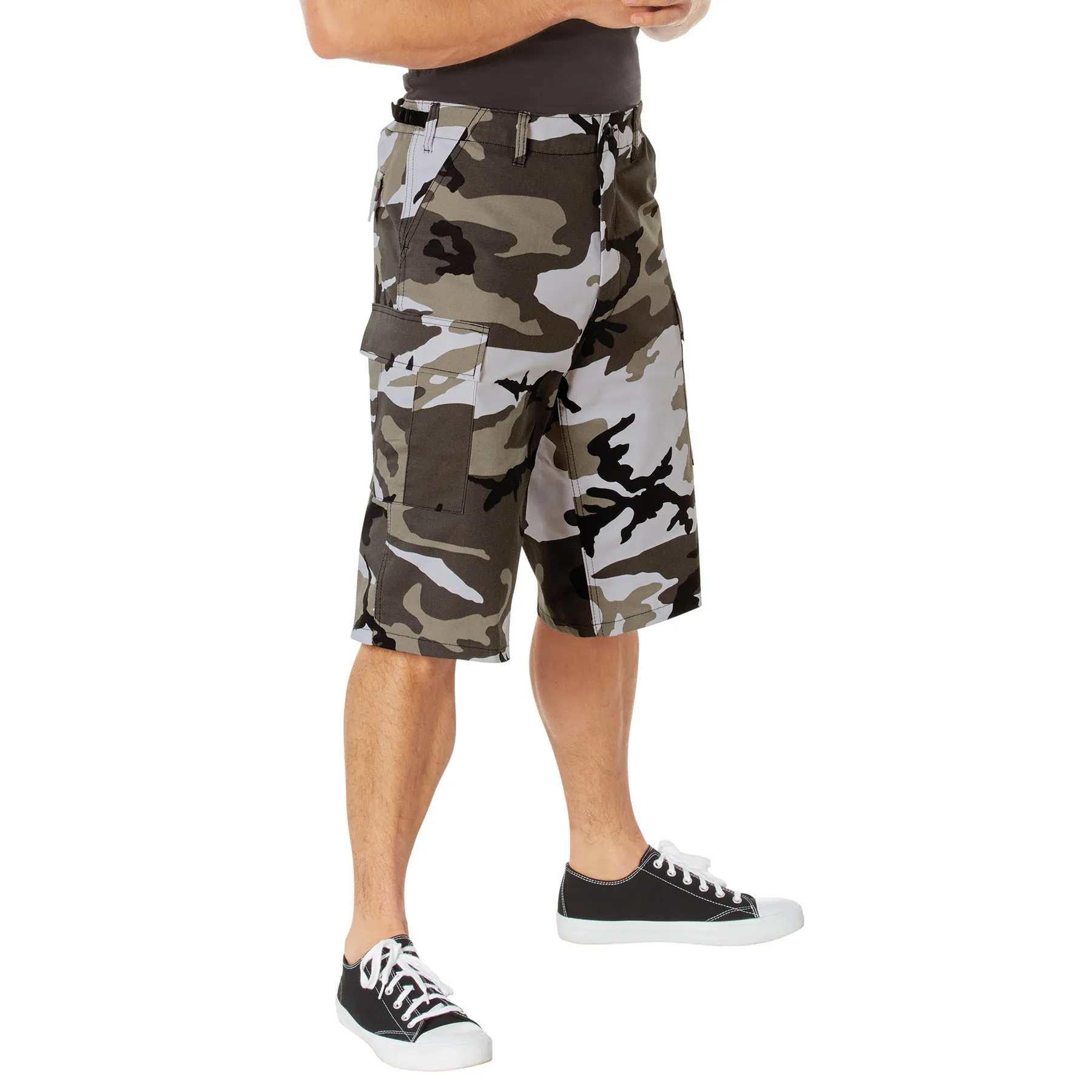 X-Long Fatigue Shorts- Urban City Camouflage