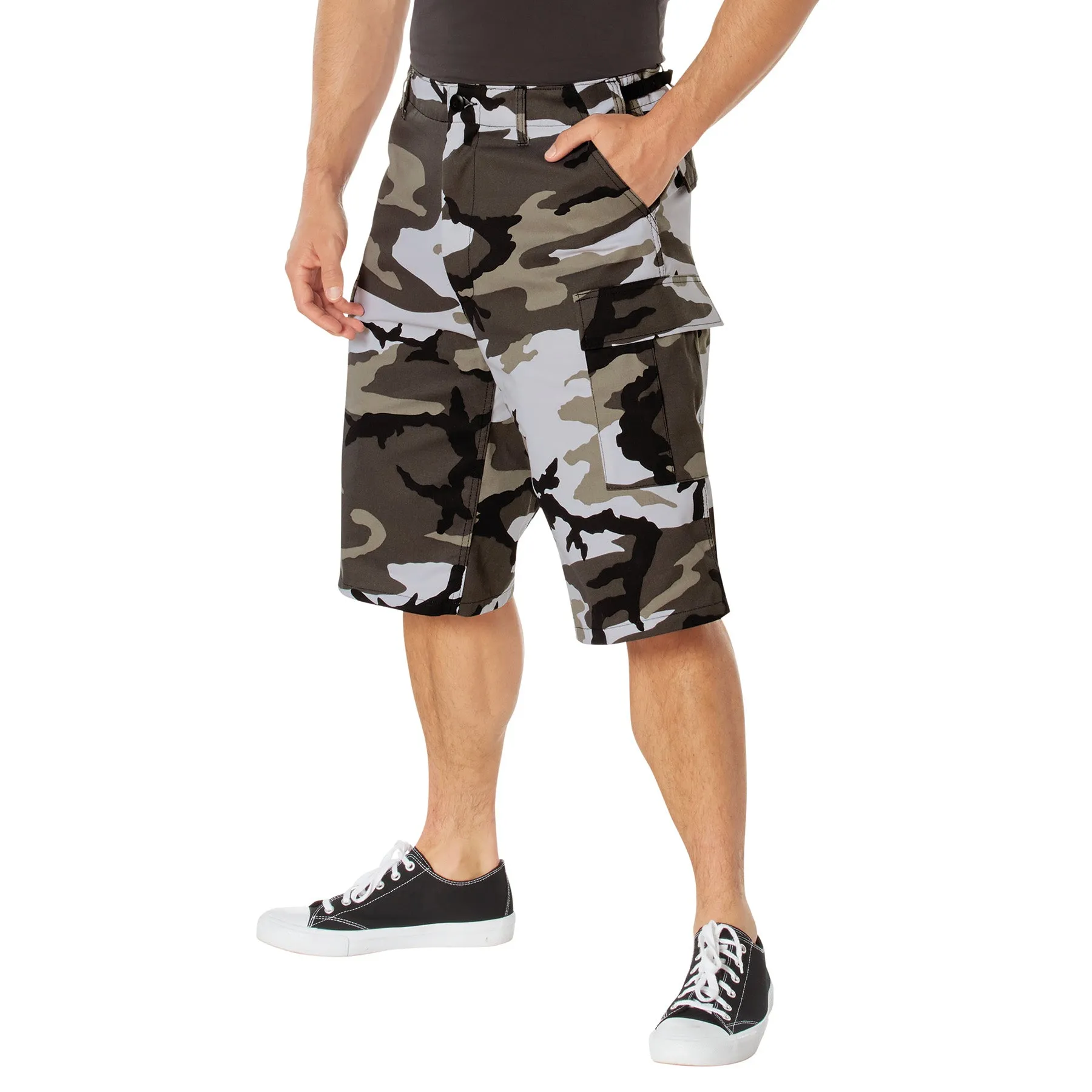 X-Long Fatigue Shorts- Urban City Camouflage